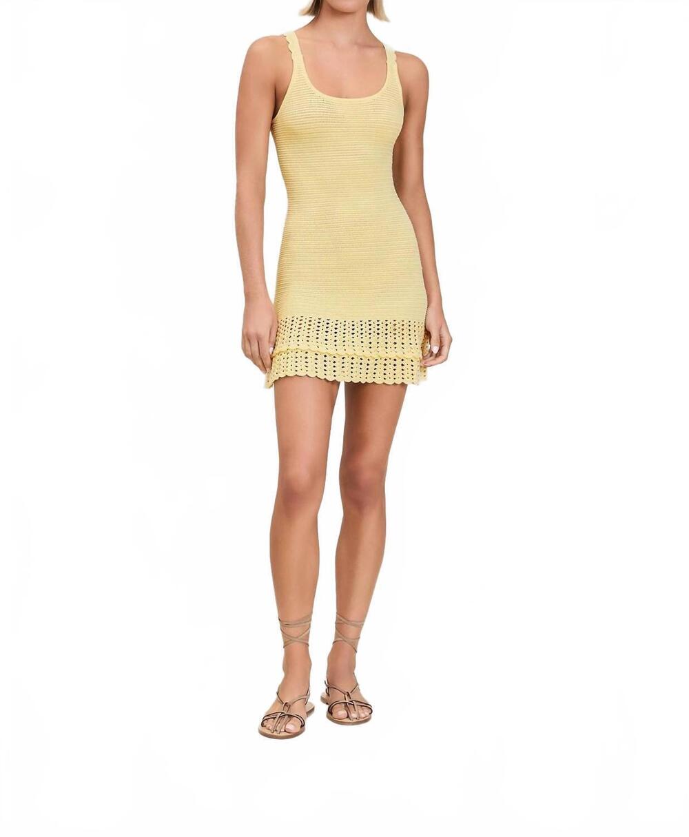 NEW DEVON WINDSOR willamina dress in lemondrop